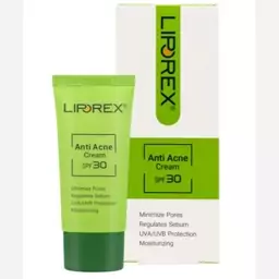 کرم ضد جوش لیپورکس Liporex حجم 30 میلی لیتر همراه ضدآفتاب spf30