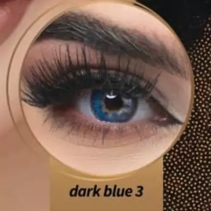 لنز چشم بی لینک dark blue 3 ساخت کره سه ساله 