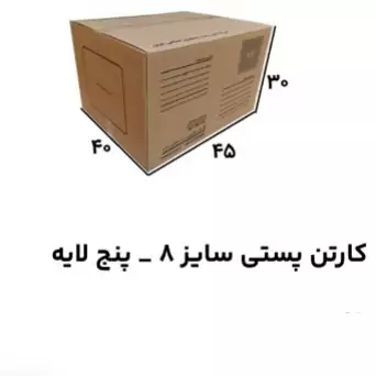 کارتن پستی سایز 8