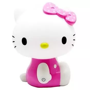 چراغ خواب نشسته لمسی هلو کیتیhello kitty بزرگ قابل تنظیم نور