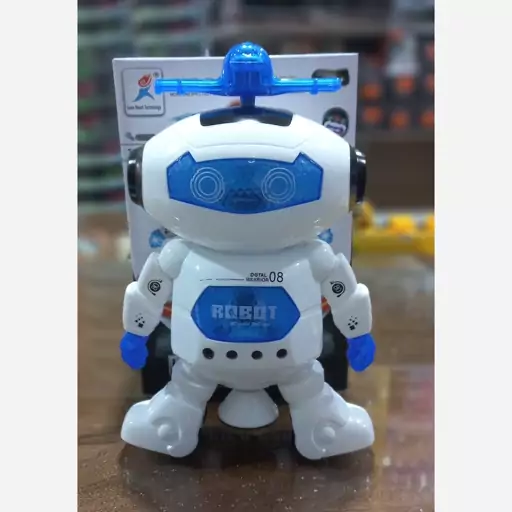 ربات آدم فضایی چرخشی Robot رقص نور و صدا دار