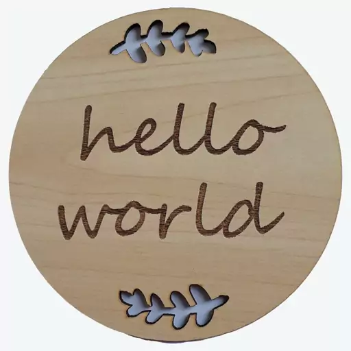 استند رومیزی کودک مدل hello world 101