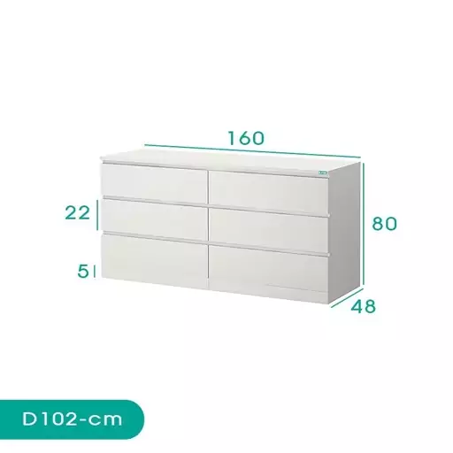 دراور اسمردیس مدل  D102 - MDF