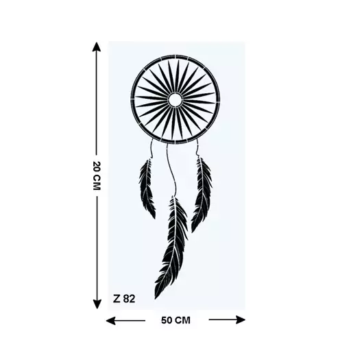 شابلون مدل دیواری طرح دریم کچر کد Z82-20.50