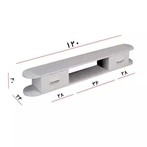 میز تلویزیون دیواری مدل DLF62L