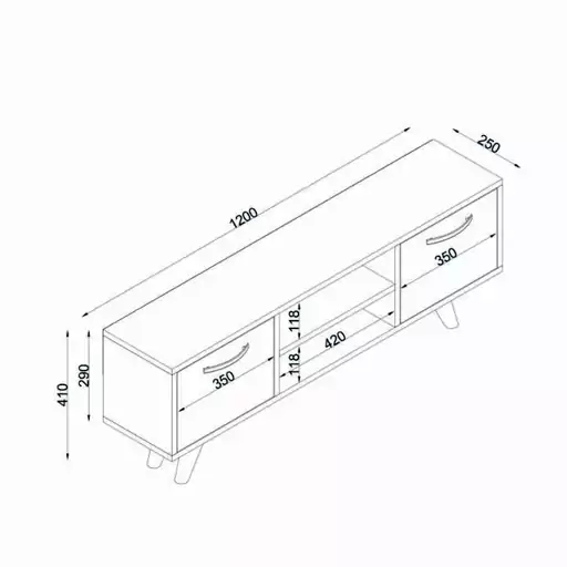 میز تلویزیون مدل DLF16L