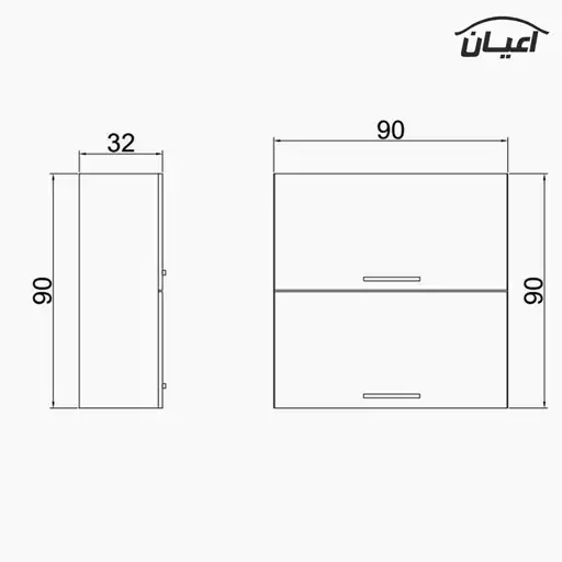 کابینت آشپزخانه اعیان مدل FH CW16