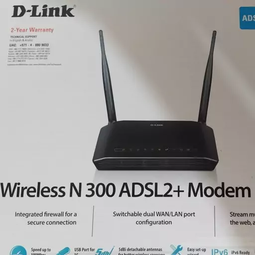  مودم روتر بی سیم adsl دی لینک مدل DSL-2790U ADSL2 Plus با سرعت 130 مگابیت