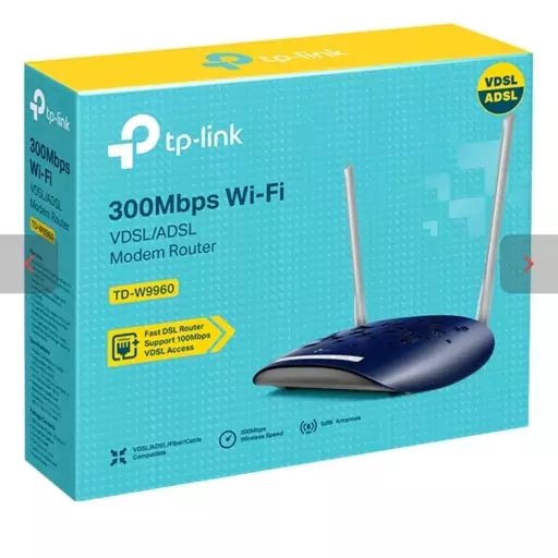 مودم روتر تی پی لینک tp-link td-w9960 با گارانتی 36 ماهه زولتریکس