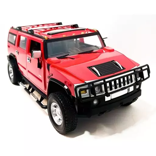 ماشین کنترلی شارژی جیپ قرمز مدل RC Cars Hummer H2