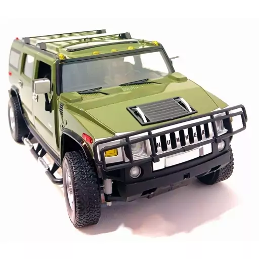 ماشین کنترلی شارژی جیپ سبز مدل RC Cars Hummer H2