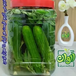 خیارشور خانگی بهداشتی و خوشمزه 