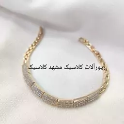 دستبند زنانه برند ژوپینگ وسط نگین پر نگین اصلی 