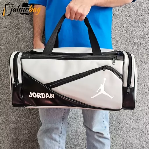 ساک ورزشی باشگاهی چرم جردن کیف ورزشی چرم Jordan ساک دستی ورزشی