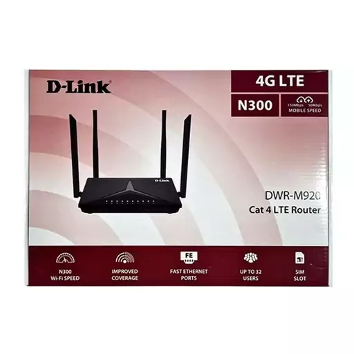 مودم 3G/4G دی-لینک مدل M920 به همراه سیمکارت و 300گیگابایت اینترنت