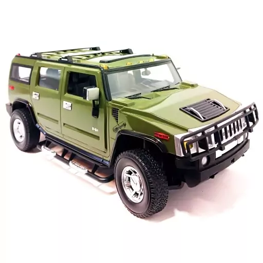 ماشین کنترلی شارژی جیپ سبز مدل RC Cars Hummer H2