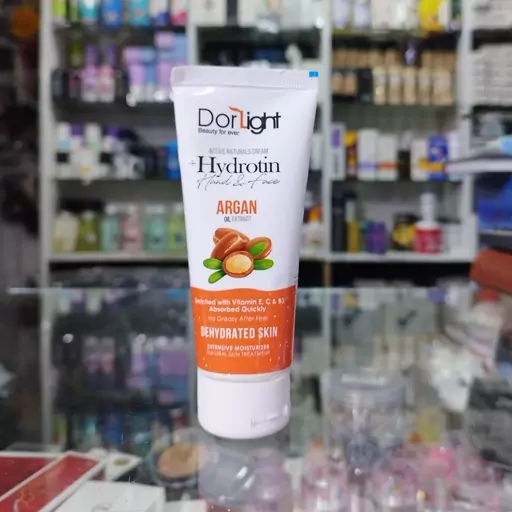 کرم مرطوب کننده دست و صورت حاوی عصاره آرگان دورلایت 60 میلی لیتر        dorlight Moisturizing Cream