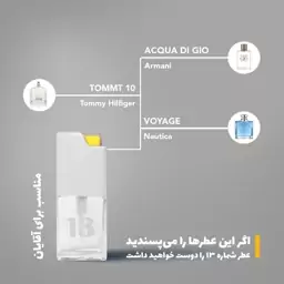 عطر جیبی مردانه بیک شماره 13 حجم 7.5 میلی لیتر