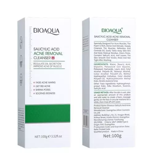 فوم شستشوی سالیسیک اسید (BIOAQUA) 