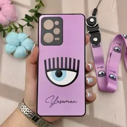 قاب گوشی Redmi Note 12 Pro 5G / Poco X5 Pro شیائومی طرح برجسته چشم چیارا CHIARA FERRAGNI بند دار گردنی کد 28175