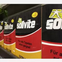 چسب کاغذ دیواری 250 گرمی سولویت sollvite آلمانی 