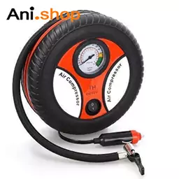 پمپ باد فندکی خودرو طرح تایر مینی کمپرسور هوا تک سیلندر ماشین مدل air compressor 260psi