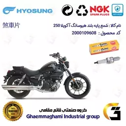 شمع پایه بلند موتورسیکلت کد 9138 مناسب برای هیوسانگ آکویلا HYOSUNG AQUILA 250 برند ان جی کا ژاپن NGK CR8EGP