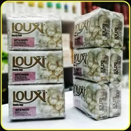 صابون بدن نرم کننده و ملایم لوکسی مروارید شش تایی (420 گرم) louxi soap 