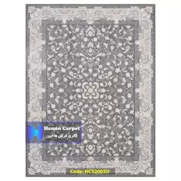 فرش 12 متری 1200 شانه تراکم 3600 تمام آکلرلیک گل برجسته کد HCS2003D (ارسال رایگان)