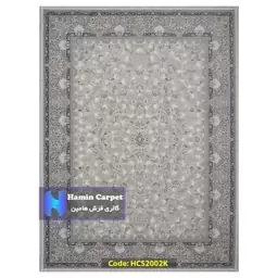 فرش 6 متری 1200 شانه تراکم 3600 تمام آکلرلیک گل برجسته کد HCS2002K (ارسال رایگان)