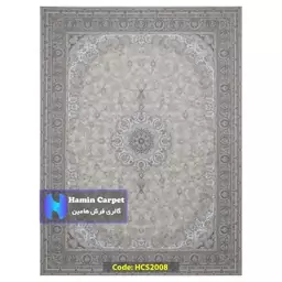 فرش 9 متری 1200 شانه تراکم 3600 تمام آکلرلیک گل برجسته کد HCS2008 (ارسال رایگان)