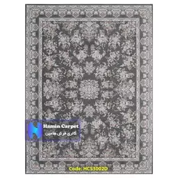 فرش 9 متری 1200 شانه تراکم 3600 تمام آکلرلیک گل برجسته کد HCS3002D (ارسال رایگان)