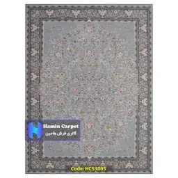 فرش 12 متری 1200 شانه تراکم 3600 تمام آکلرلیک گل برجسته کد HCS3005 (ارسال رایگان)