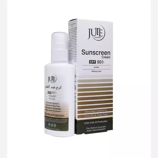 کرم ضد آفتاب بی رنگ ژوت با SPF50 مناسب انواع پوست حجم 100 میلی لیتر