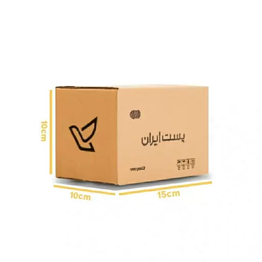 کارتن پستی سایز 1 یک سه لایه چاپدار پک 25 عددی