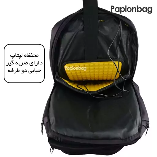 کوله پشتی لپ تاپی آنتلر  دارای کاور باران و جیب عینک کد350