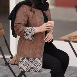 کت زنانه جنس پارچه ماربل مانتو زنانه کت مناسب فصل 