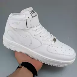 کفش کتونی مردانه نایک ایرفورس ساقدار چسبی  nike airforce 1  ( ایر فورس وان ، کفش مردانه، کتونی ایرفورس )