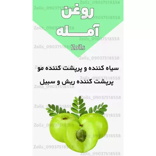 روغن آمله 30 سی سی اصل (سیاه کننده مو - پرپشت کننده مو - پرپشت کننده ریش و سبیل)