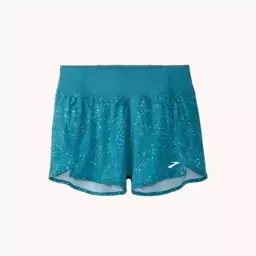 شلوارک ورزشی زنانه بروکس مدل Brooks Womens Chaser 5 Shortسبز طرح دار