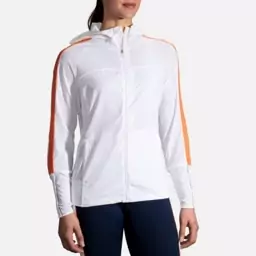 سویشرت ورزشی زنانه بروکس مدل Brooks Womens Canopy Jacketسفید