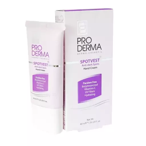 کرم روشن کننده  و ضد لک پوست دست پرودرما Pro Derma