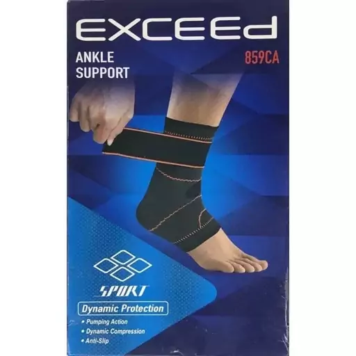 قوزک بند طبی ورزشی ANKLE SUPPORT 859CA بسته 1 عددی