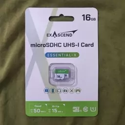 کارت حافظه MicroSDHC اگزاسند مدل ExAscend Essential-X UHS-I U1 V10 ظرفیت 16 گیگابایت
با گارانتی 
