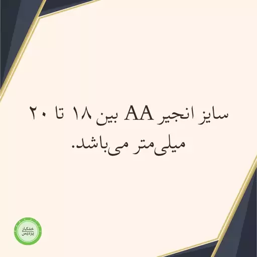 انجیر خشک استهبان سایز AA مخلوط صد به یک و Super (1 کیلوگرمی)

