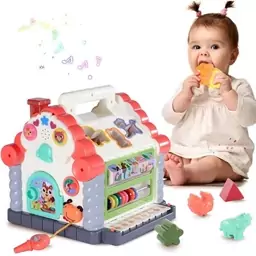 اسباب بازی موزیکال کلبه شادی هولی تویز مدل 739 Hola Toys House Activity Cube