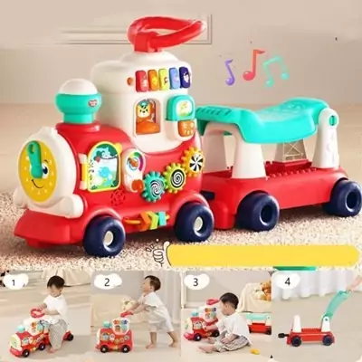 اسباب بازی واکر چند کاره موزیکال طرح قطار هولی تویز مدل Hola Toys E8990