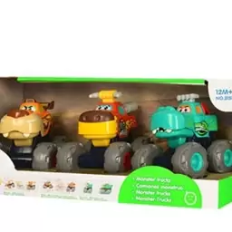 اسباب بازی ماشین هیولا 3 عددی هولی تویز Hola Toys مدل A3151