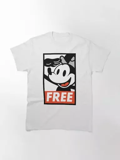 تیشرت  mickey mouse طرح Free Willie کد 1079 231