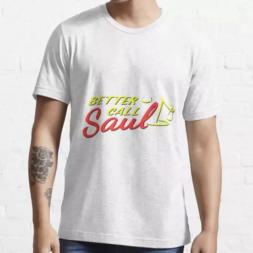 تیشرت لانگ پسرانه better call saul طرح لوگو بهتره با سول تماس بگیری کد 1221 252